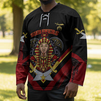 Noble Shriners Hockey Jersey Masonic Egyptian Pharaoh Scimitar Emblem