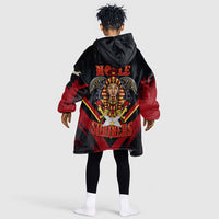 Noble Shriners Kid Wearable Blanket Hoodie Masonic Egyptian Pharaoh Scimitar Emblem