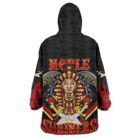 Noble Shriners Kid Wearable Blanket Hoodie Masonic Egyptian Pharaoh Scimitar Emblem