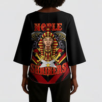 Noble Shriners Kimono Sleeve Blouse Masonic Egyptian Pharaoh Scimitar Emblem