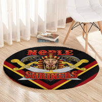 Noble Shriners Round Carpet Masonic Egyptian Pharaoh Scimitar Emblem