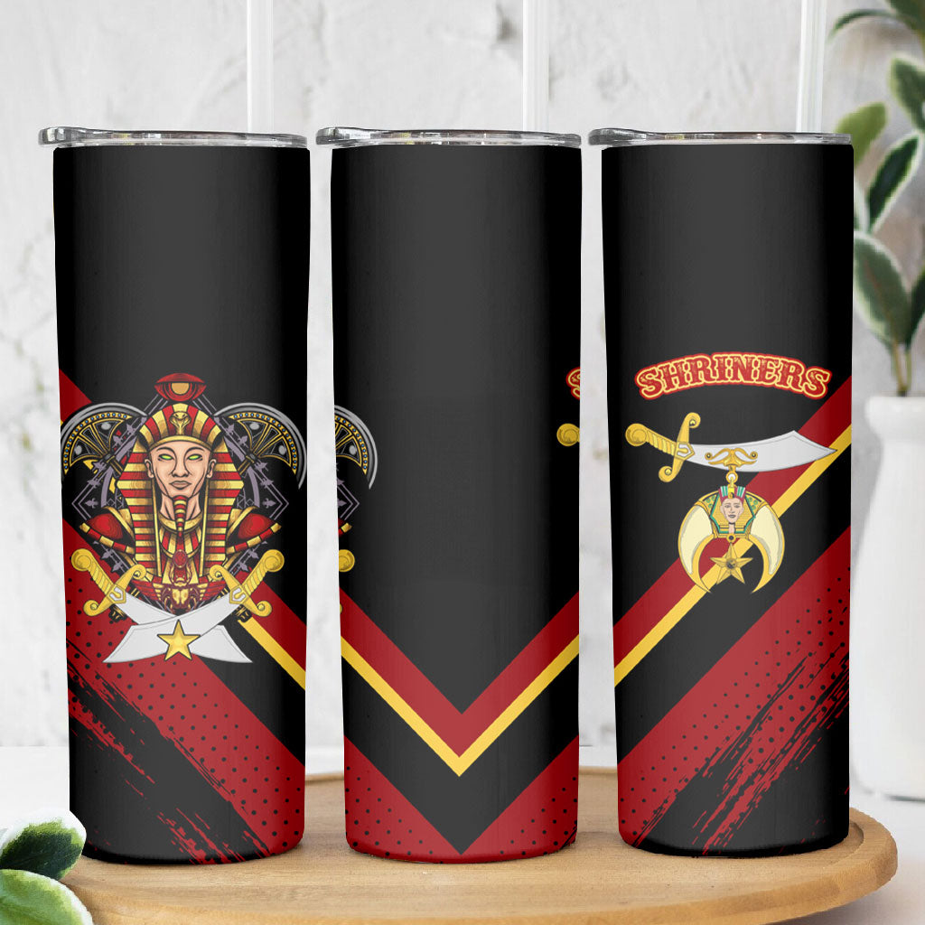 Noble Shriners Skinny Tumbler Masonic Egyptian Pharaoh Scimitar Emblem