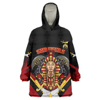 Noble Shriners Wearable Blanket Hoodie Masonic Egyptian Pharaoh Scimitar Emblem