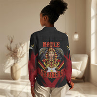 Noble Shriners Women Casual Shirt Masonic Egyptian Pharaoh Scimitar Emblem