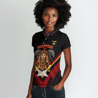 Noble Shriners Women Polo Shirt Masonic Egyptian Pharaoh Scimitar Emblem