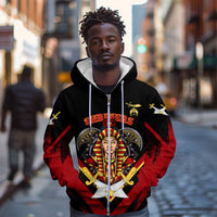 Noble Shriners Zip Hoodie Masonic Egyptian Pharaoh Scimitar Emblem