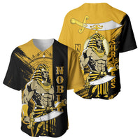 Noble Shriners Baseball Jersey Egyptian Pharaoh Warrior - Scimitar Sword