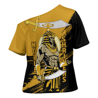 Noble Shriners Cross Shoulder Shirt Egyptian Pharaoh Warrior - Scimitar Sword