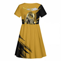 Noble Shriners Kid Short Sleeve Dress Egyptian Pharaoh Warrior - Scimitar Sword