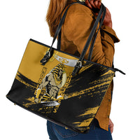 Noble Shriners Leather Tote Bag Egyptian Pharaoh Warrior - Scimitar Sword