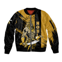Noble Shriners Sleeve Zip Bomber Jacket Egyptian Pharaoh Warrior - Scimitar Sword