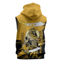 Noble Shriners Sleeveless Hoodie Egyptian Pharaoh Warrior - Scimitar Sword