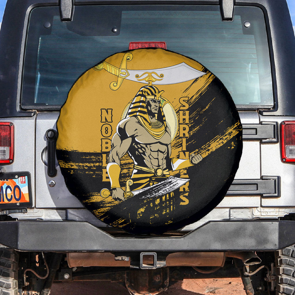 Noble Shriners Spare Tire Cover Egyptian Pharaoh Warrior - Scimitar Sword