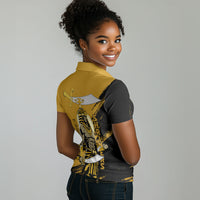 Noble Shriners Women Polo Shirt Egyptian Pharaoh Warrior - Scimitar Sword