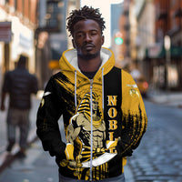 Noble Shriners Zip Hoodie Egyptian Pharaoh Warrior - Scimitar Sword