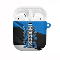 Estonia Flag 1884 Freedom AirPods Case Geometric Lion Crest National Pride