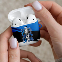 Estonia Flag 1884 Freedom AirPods Case Geometric Lion Crest National Pride
