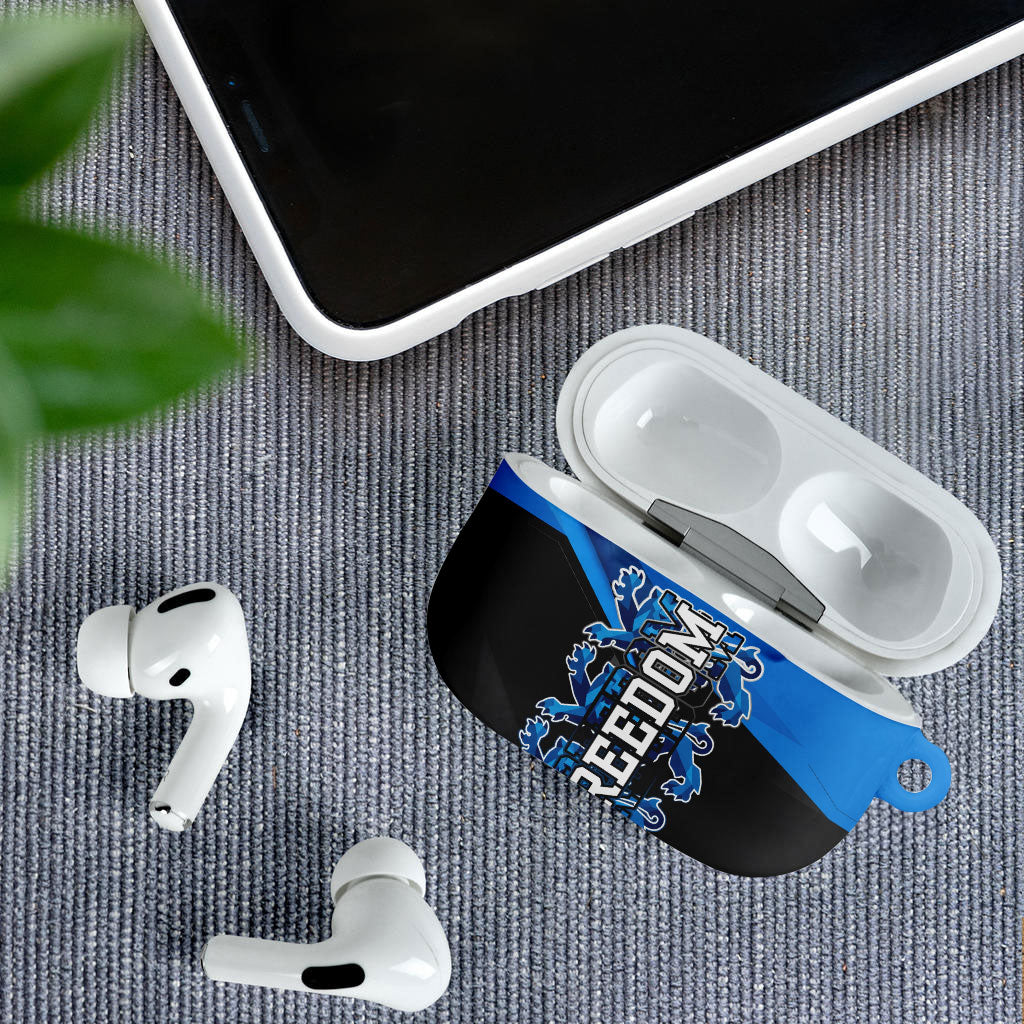 Estonia Flag 1884 Freedom AirPods Case Geometric Lion Crest National Pride