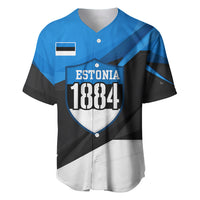 Estonia Flag 1884 Freedom Baseball Jersey Geometric Lion Crest National Pride