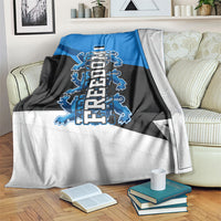 Estonia Flag 1884 Freedom Blanket Geometric Lion Crest National Pride