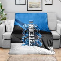 Estonia Flag 1884 Freedom Blanket Geometric Lion Crest National Pride