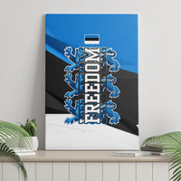 Estonia Flag 1884 Freedom Canvas Wall Art Geometric Lion Crest National Pride
