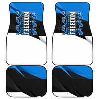 Estonia Flag 1884 Freedom Car Mats Geometric Lion Crest National Pride