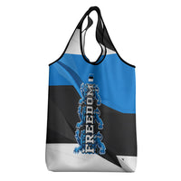Estonia Flag 1884 Freedom Grocery Bag Geometric Lion Crest National Pride