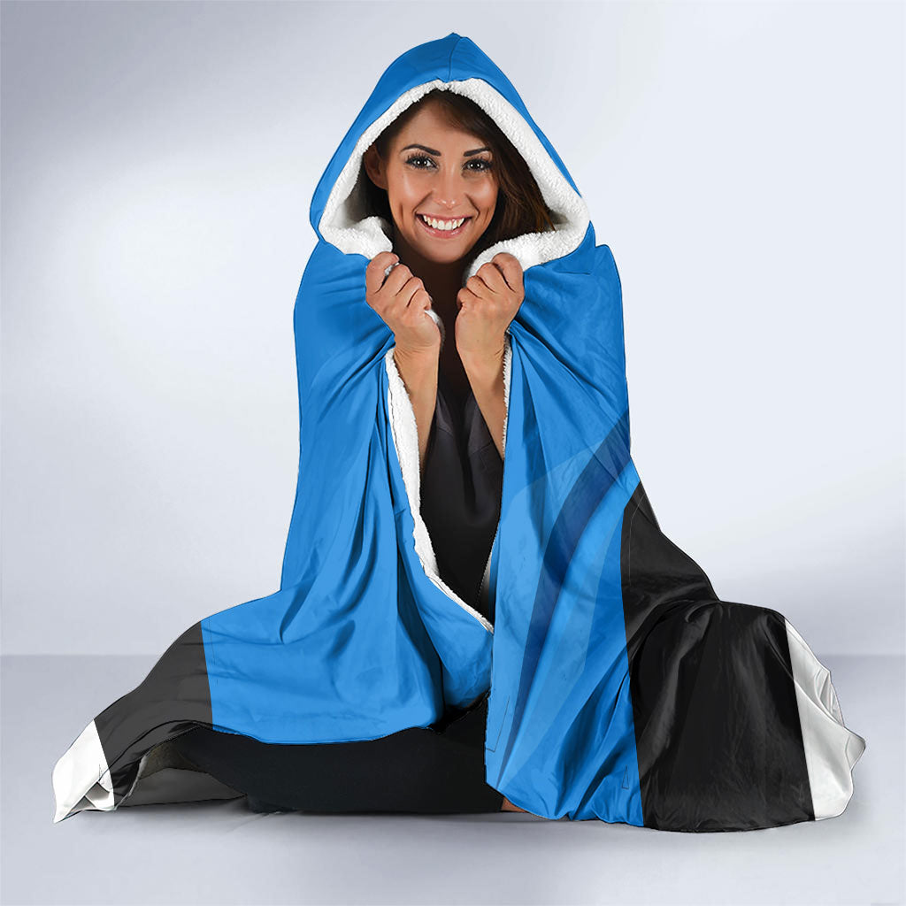Estonia Flag 1884 Freedom Hooded Blanket Geometric Lion Crest National Pride