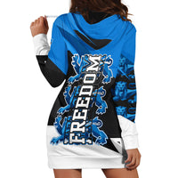 Estonia Flag 1884 Freedom Hoodie Dress Geometric Lion Crest National Pride