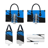 Estonia Flag 1884 Freedom Leather Bag Geometric Lion Crest National Pride