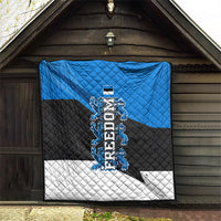 Estonia Flag 1884 Freedom Quilt Geometric Lion Crest National Pride