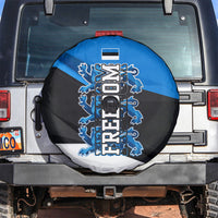 Estonia Flag 1884 Freedom Spare Tire Cover Geometric Lion Crest National Pride