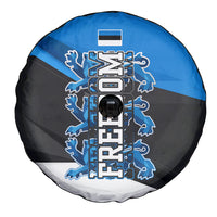 Estonia Flag 1884 Freedom Spare Tire Cover Geometric Lion Crest National Pride