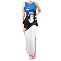 Estonia Flag 1884 Freedom Tank Maxi Dress Geometric Lion Crest National Pride