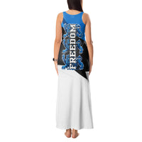 Estonia Flag 1884 Freedom Tank Maxi Dress Geometric Lion Crest National Pride