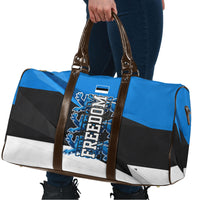 Estonia Flag 1884 Freedom Travel Bag Geometric Lion Crest National Pride