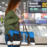 Estonia Flag 1884 Freedom Travel Bag Geometric Lion Crest National Pride