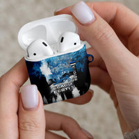 Estonia Elagu Eesti Lions AirPods Case Watercolor Splash Flag Heraldic