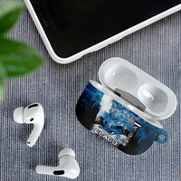 Estonia Elagu Eesti Lions AirPods Case Watercolor Splash Flag Heraldic