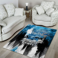 Estonia Elagu Eesti Lions Area Rug Watercolor Splash Flag Heraldic