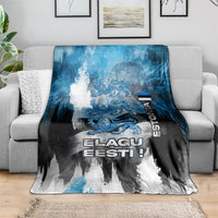 Estonia Elagu Eesti Lions Blanket Watercolor Splash Flag Heraldic