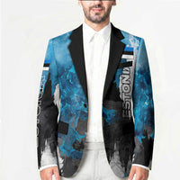 Estonia Elagu Eesti Lions Blazer Watercolor Splash Flag Heraldic