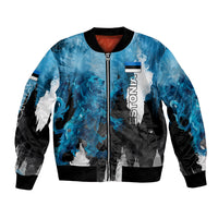 Estonia Elagu Eesti Lions Bomber Jacket Watercolor Splash Flag Heraldic