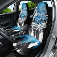 Estonia Elagu Eesti Lions Car Seat Cover Watercolor Splash Flag Heraldic