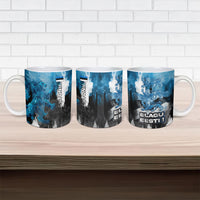 Estonia Elagu Eesti Lions Ceramic Mug Watercolor Splash Flag Heraldic