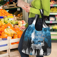 Estonia Elagu Eesti Lions Grocery Bag Watercolor Splash Flag Heraldic