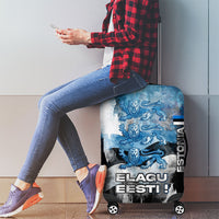 Estonia Elagu Eesti Lions Luggage Cover Watercolor Splash Flag Heraldic
