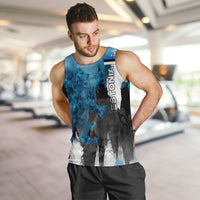 Estonia Elagu Eesti Lions Men Tank Top Watercolor Splash Flag Heraldic