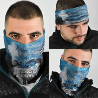 Estonia Elagu Eesti Lions Neck Gaiter Watercolor Splash Flag Heraldic